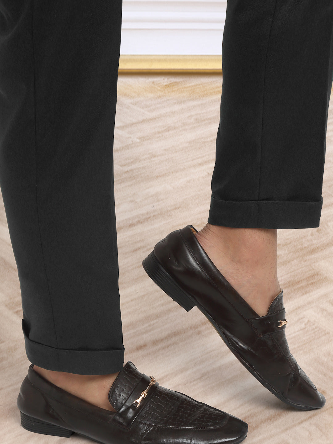 Italian Style Formal Gurkha Pant-Black