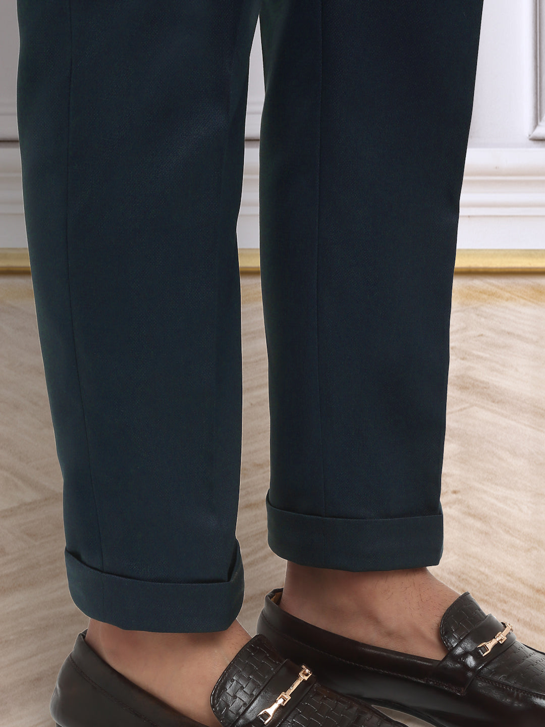 Italian Style Formal Gurkha Pant-NavyBlue
