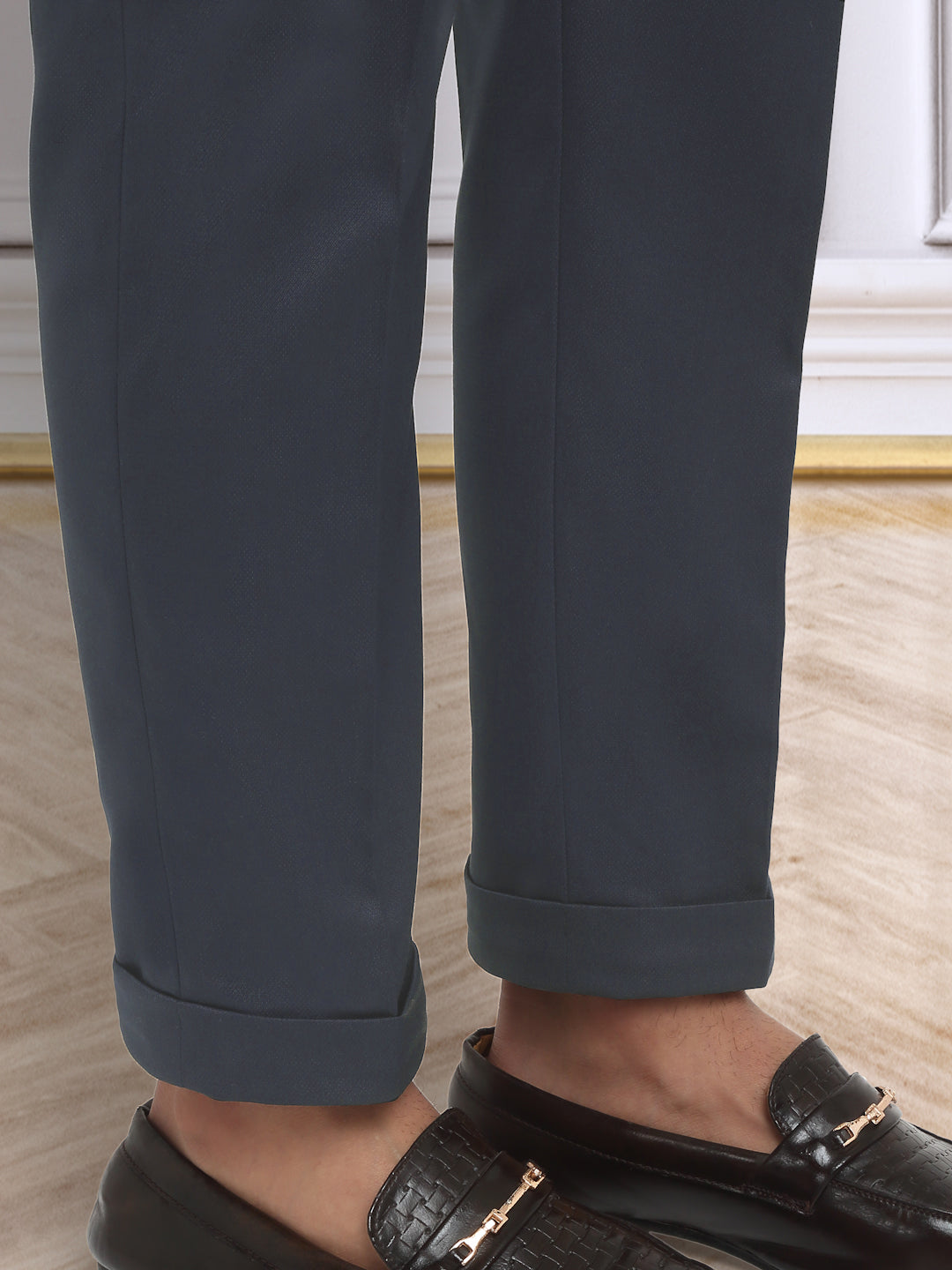 Italian Style Formal Gurkha Pant-LightBlue