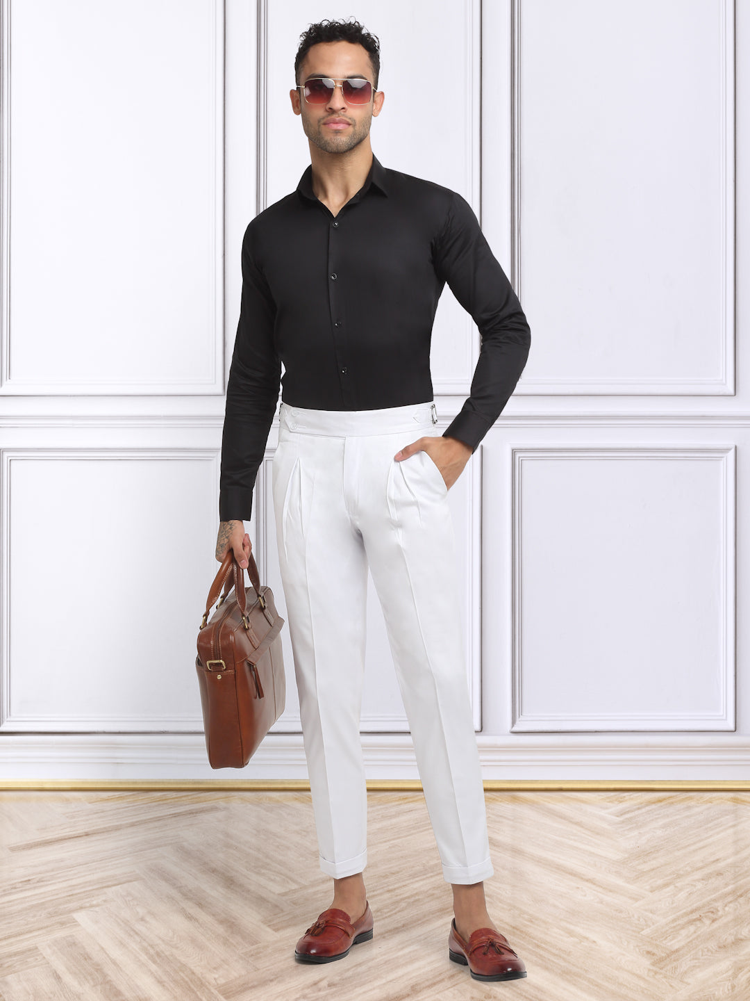 Klotthe Men's Slim Fit Formal Trouser