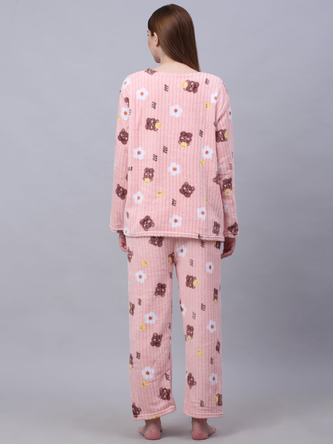 Woolen Fleece Winter Warm Night Suit for Women by KLOTTHE®