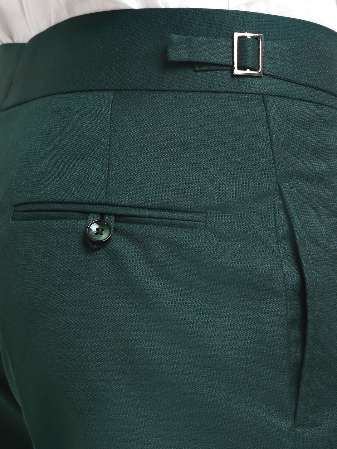 Italian Style Formal Gurkha Pant-BottleGreen