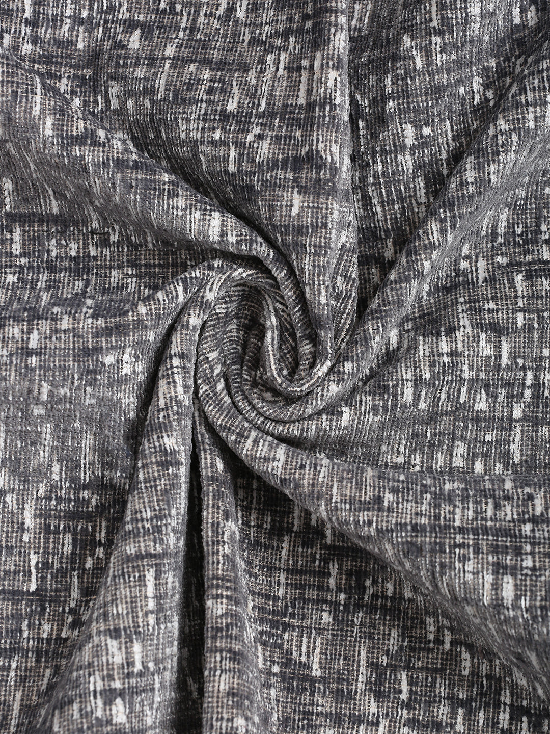 Klotthe Grey Woven Design 6 Seater Rectangular Table Cover