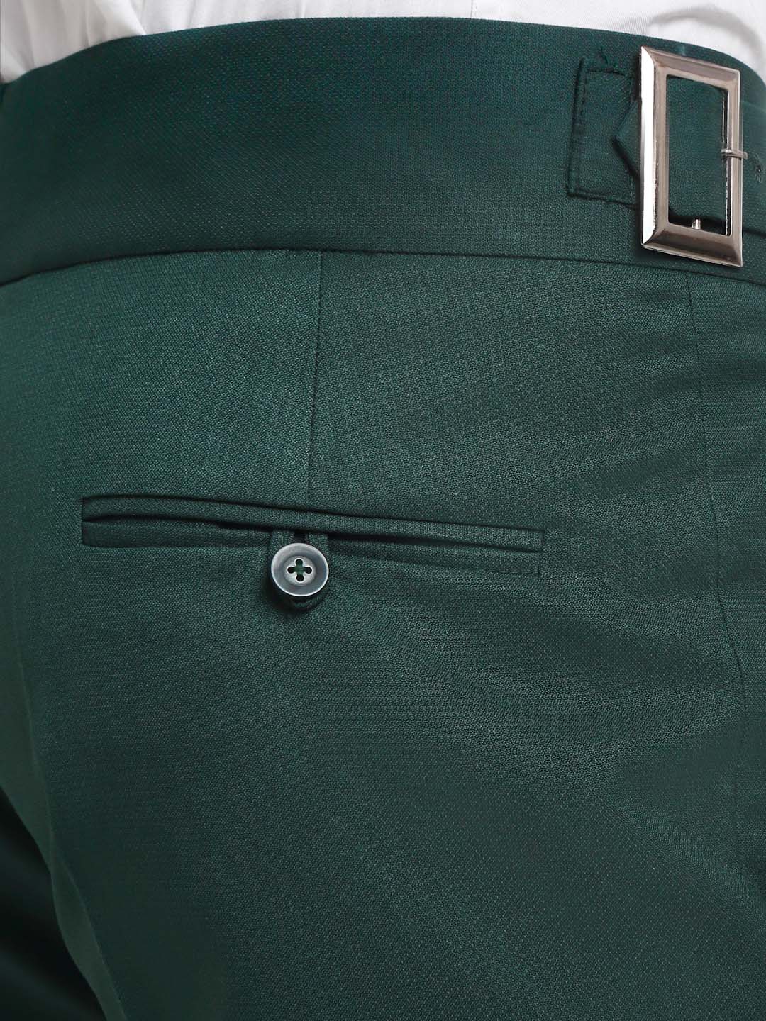 Italian Style Formal Gurkha Pant-BottleGreen