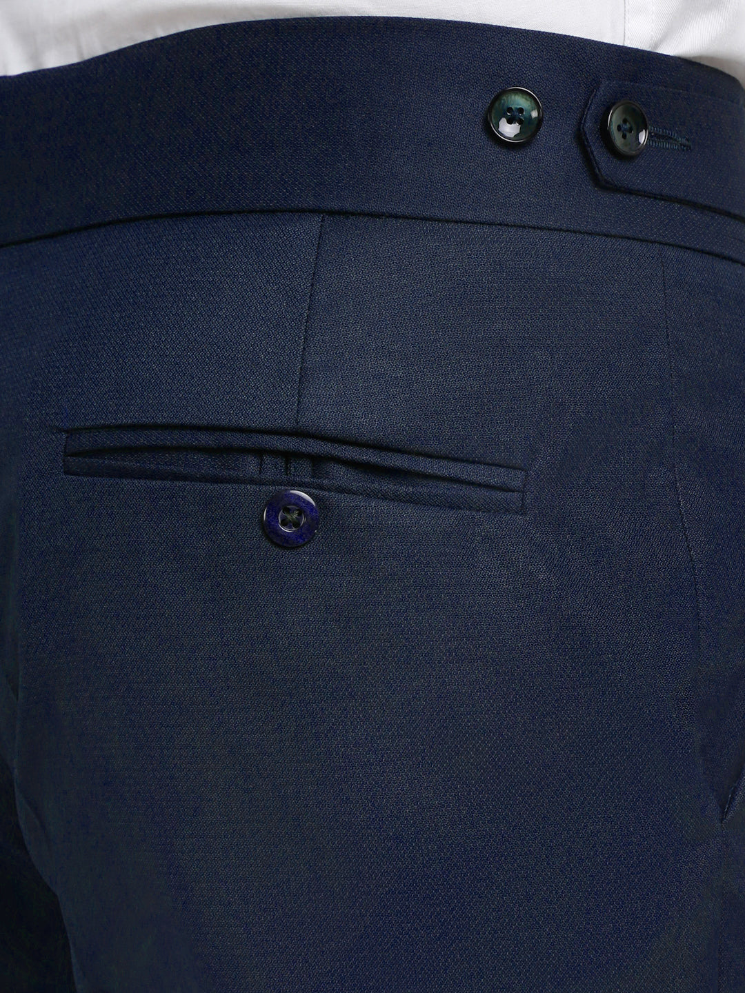 Italian Style Formal Gurkha Pant-NavyBlue