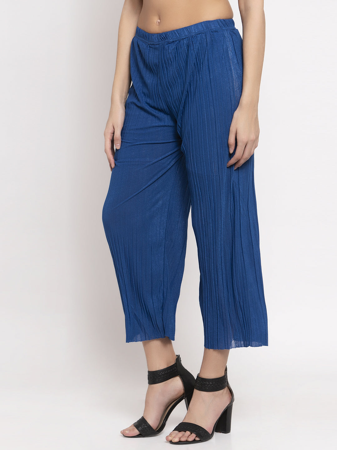 KLOTTHE Set of Two Viscose Rayon Solid Women Palazzos