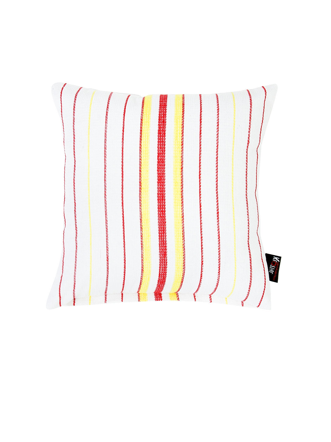 KLOTTHE Set of Five White Poly Cotton Cushion Covers With Microfibre Fillers (35X35 cm)