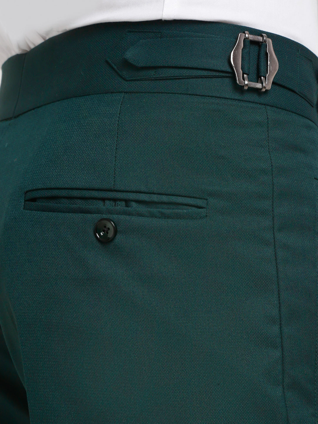 Italian Style Formal Gurkha Pant-BottleGreen