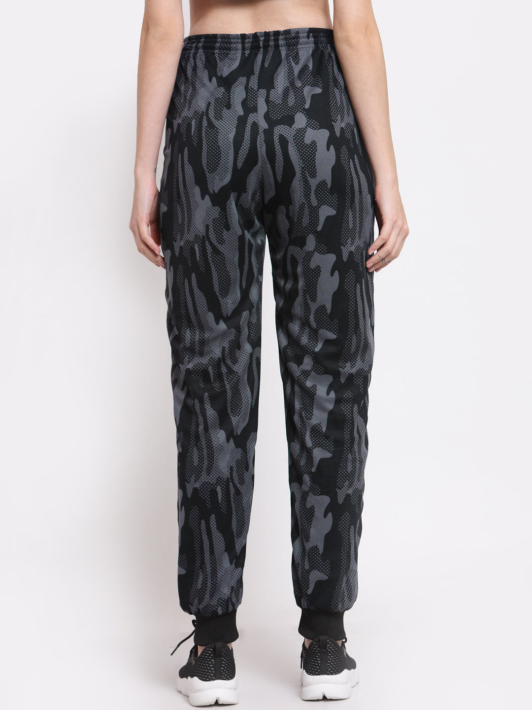 Klotthe Women Grey Self Design Regular Fit Track Pants