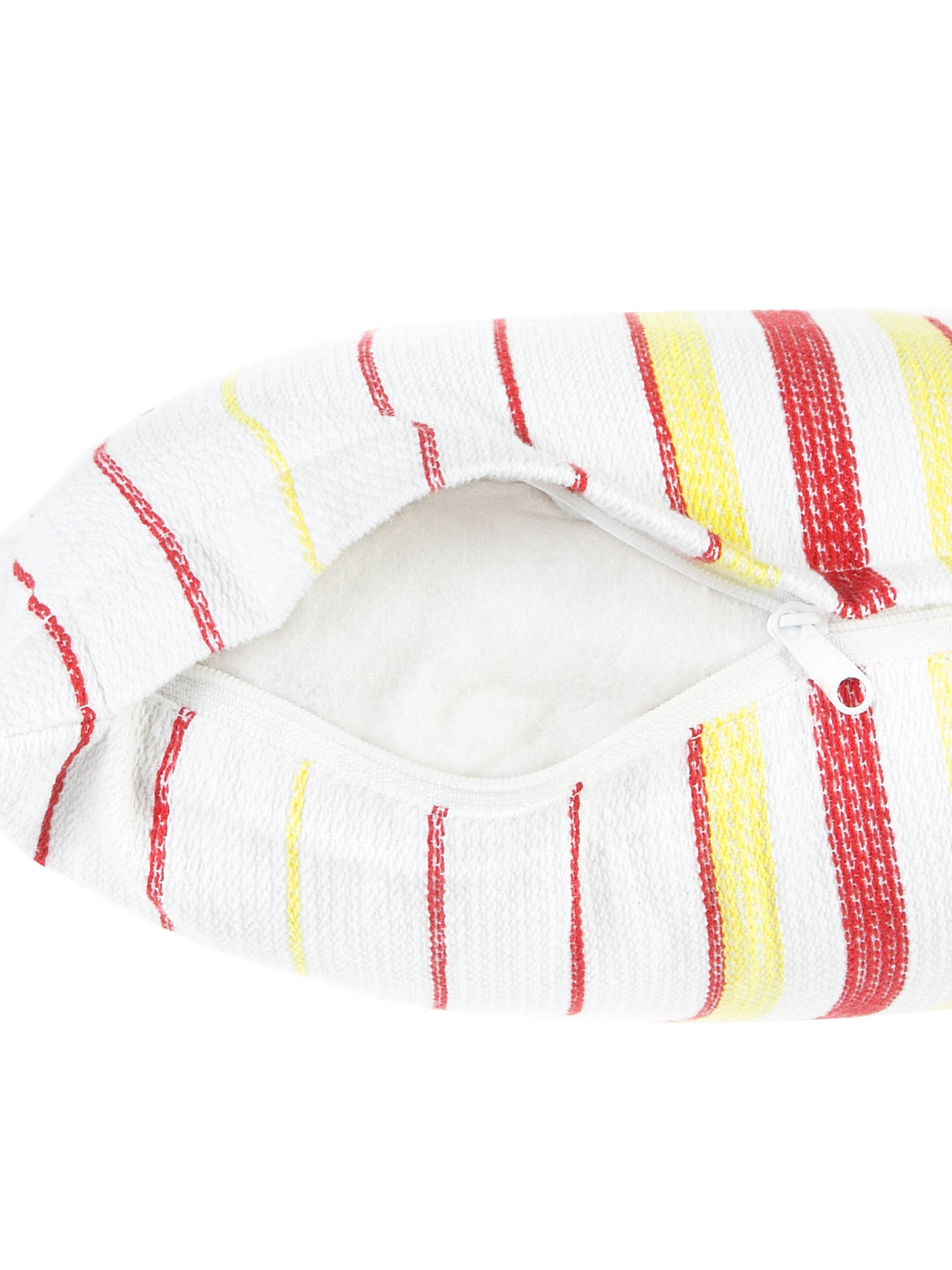 KLOTTHE Set of Five White Poly Cotton Cushion Covers With Microfibre Fillers (35X35 cm)