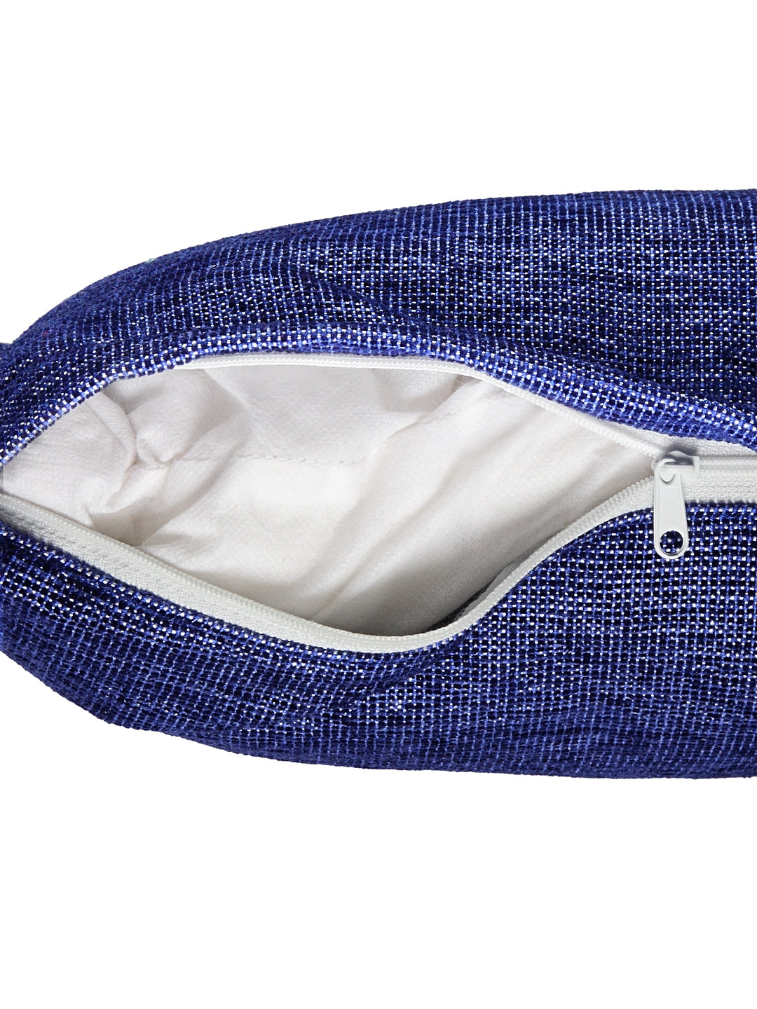 KLOTTHE Set of 5 Blue Polycotton Solid Cushion Covers (40X40 cm)