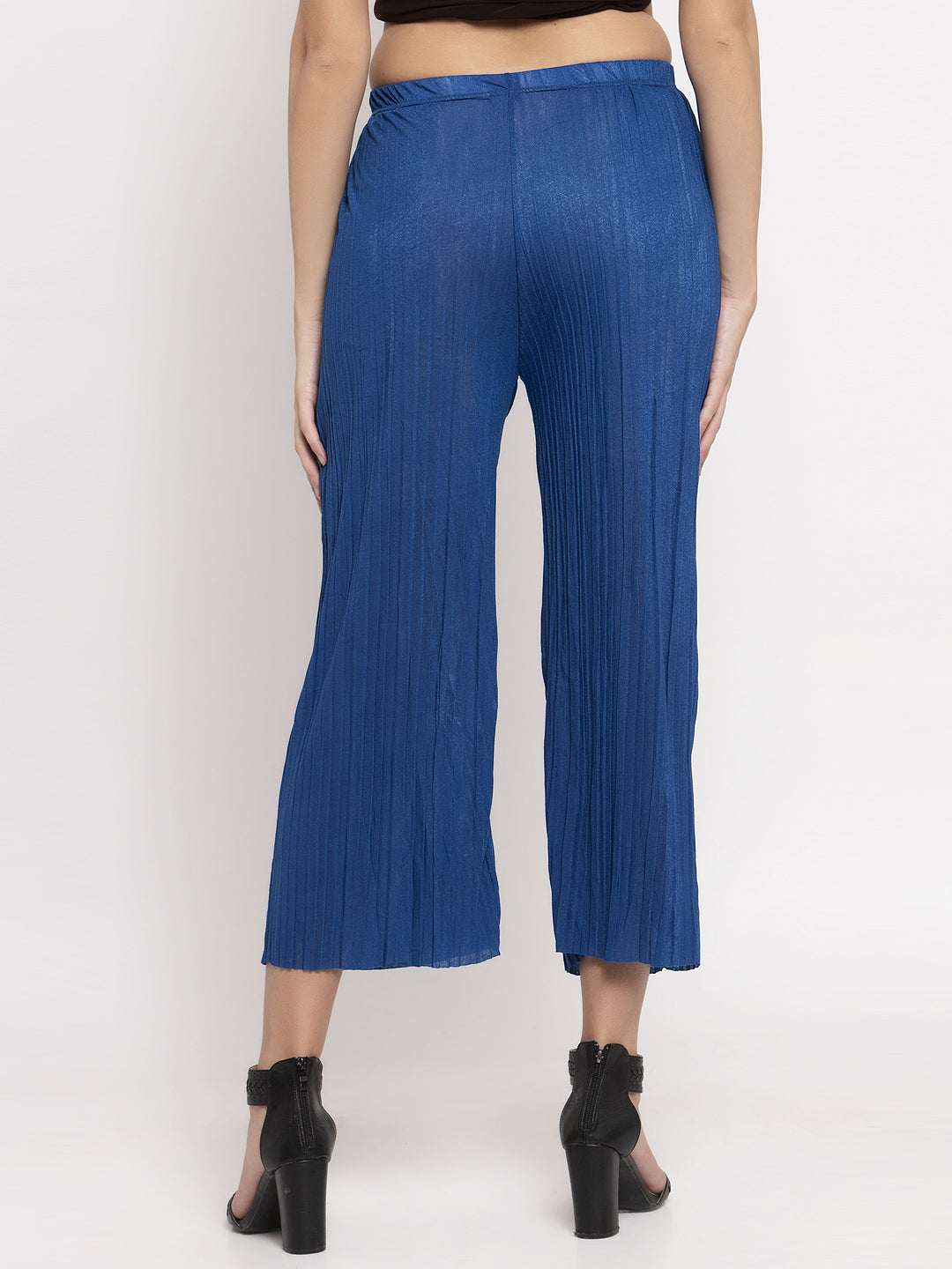 KLOTTHE Set of Two Viscose Rayon Solid Women Palazzos