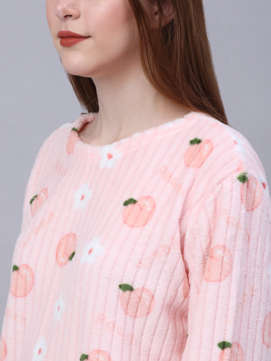 Woolen Fleece Winter Warm Night Suit for Women by KLOTTHE®