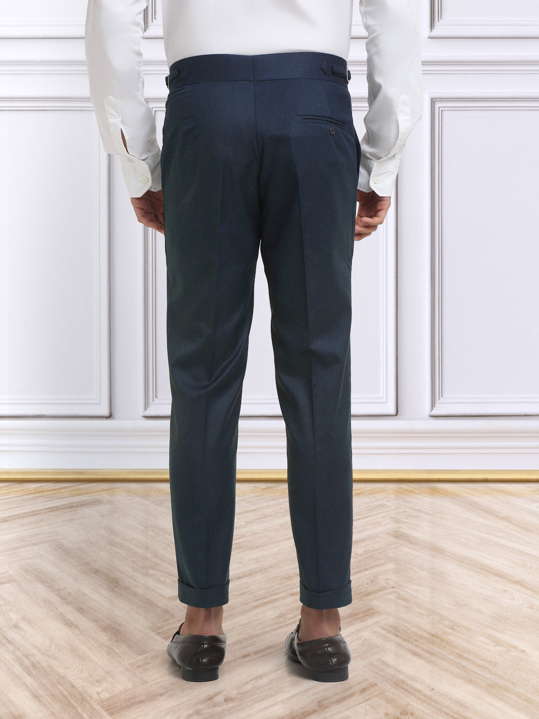 Italian Style Formal Gurkha Pant-NavyBlue