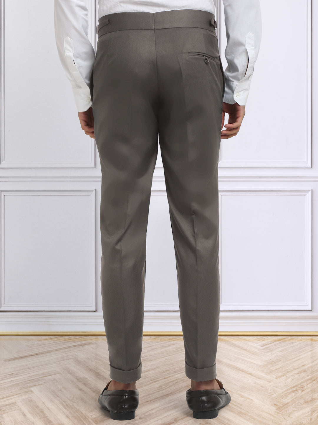 Italian Style Formal Gurkha Pant-Brown