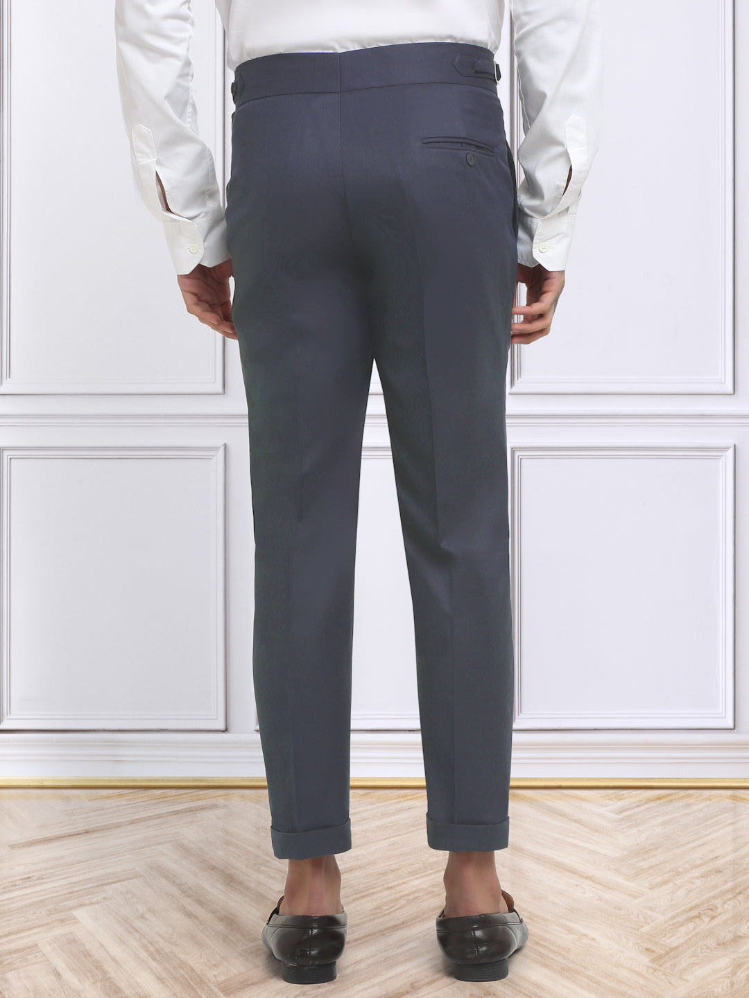 Italian Style Formal Gurkha Pant-LightBlue