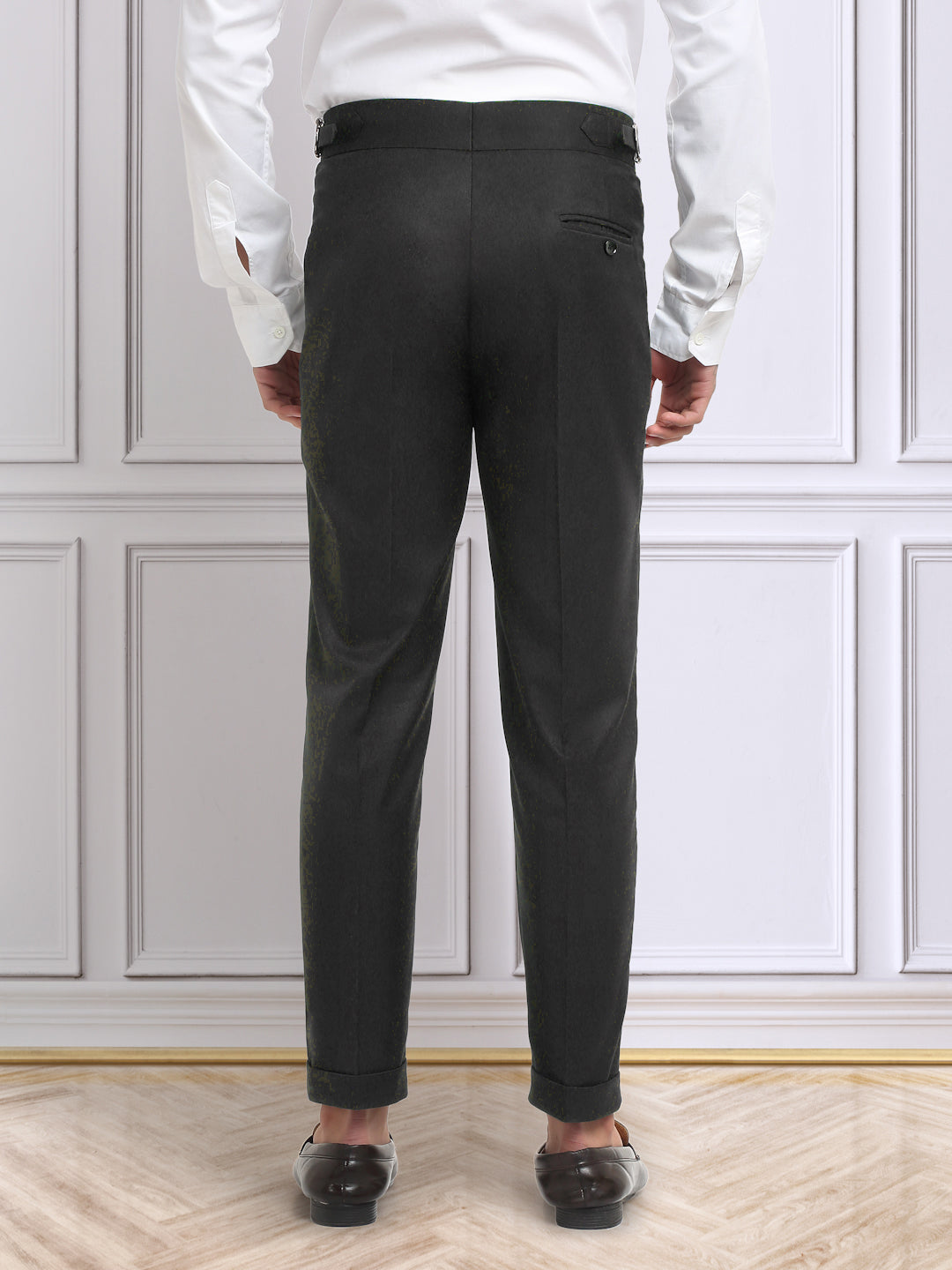Italian Style Formal Gurkha Pant-Black
