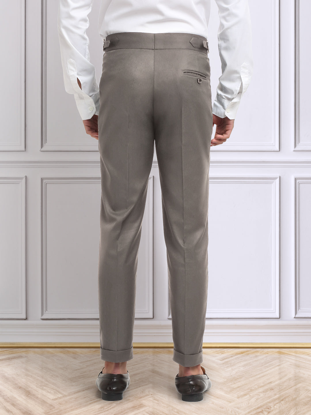 Italian Style Formal Gurkha Pant-Brown