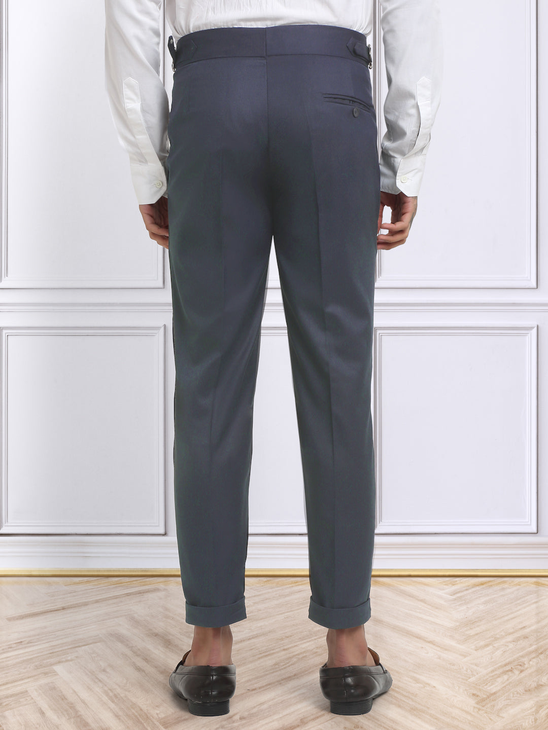 Italian Style Formal Gurkha Pant-LightBlue