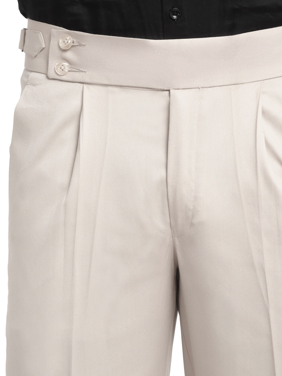 Italian Style Formal Gurkha Pant-Cream