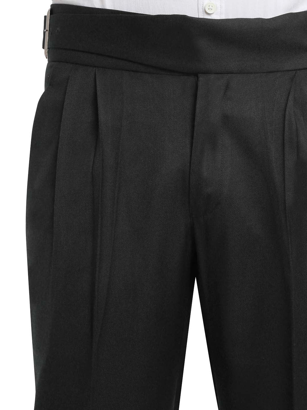 Italian Style Formal Gurkha Pant-Black