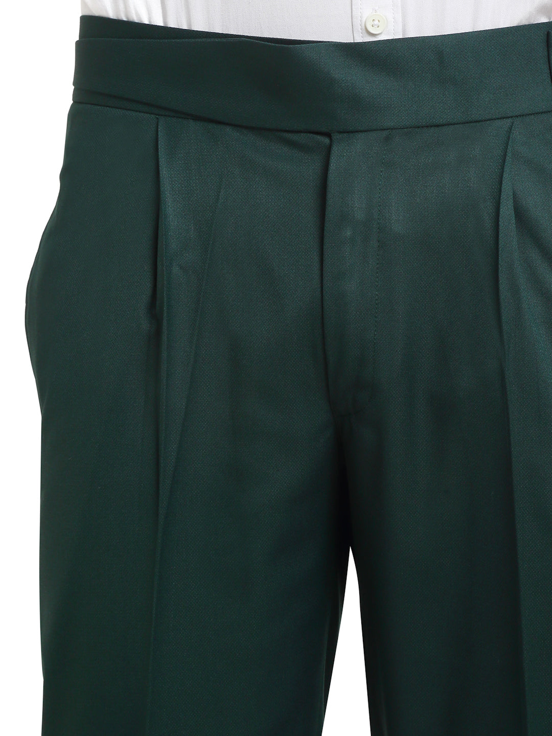 Italian Style Formal Gurkha Pant-BottleGreen