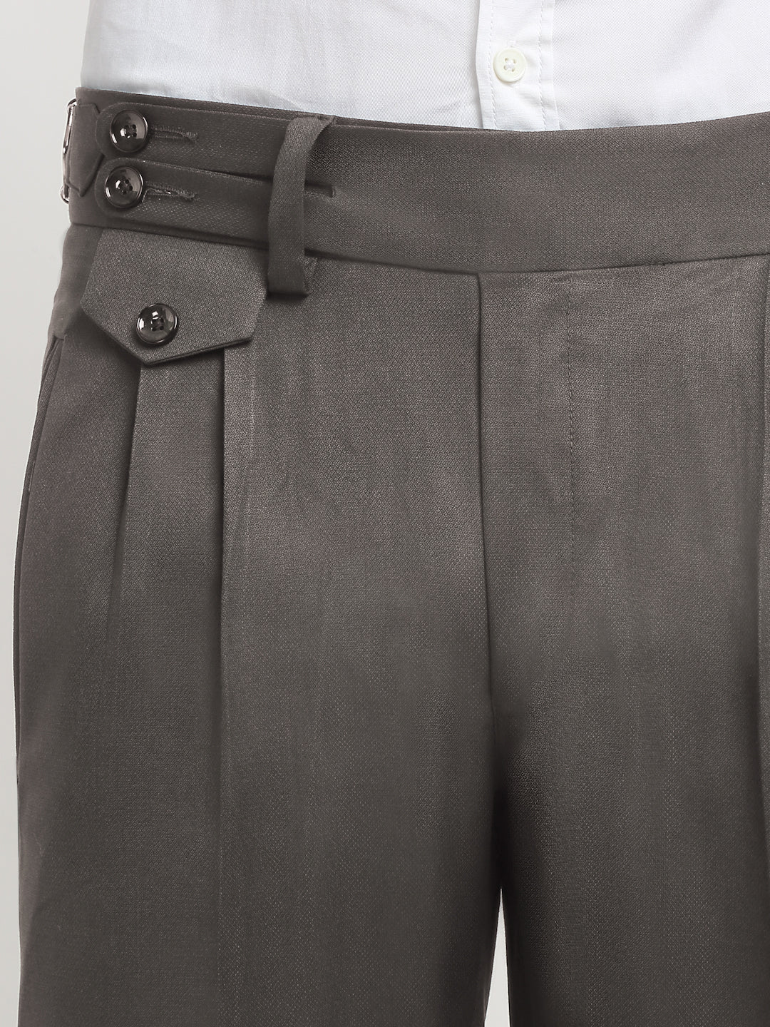 Italian Style Formal Gurkha Pant-Brown