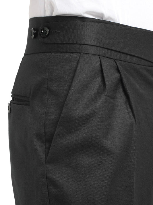 Italian Style Formal Gurkha Pant-Black