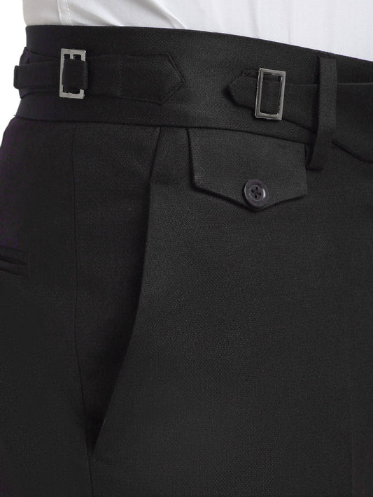 Italian Style Formal Gurkha Pant-Black