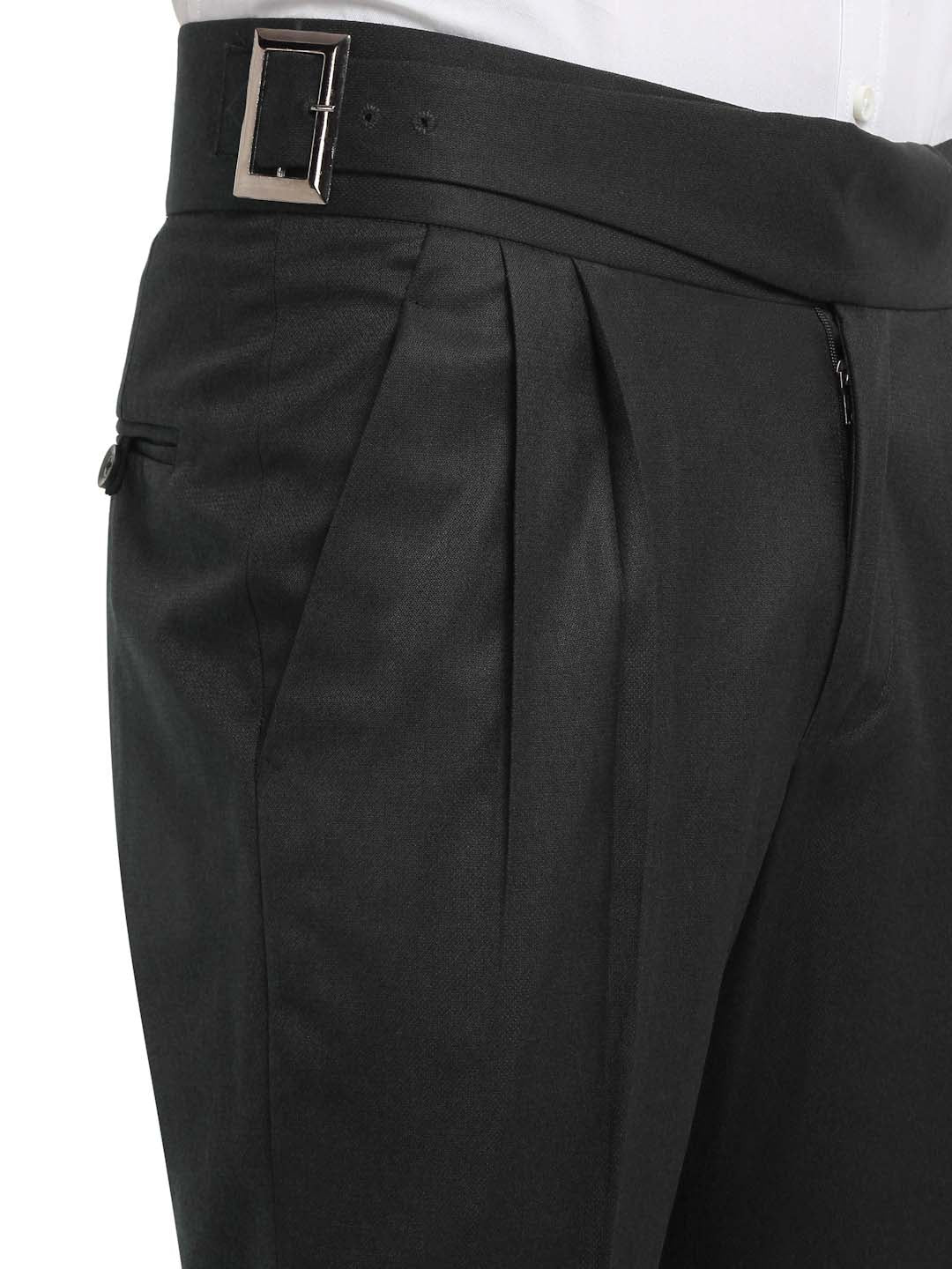 Italian Style Formal Gurkha Pant-Black