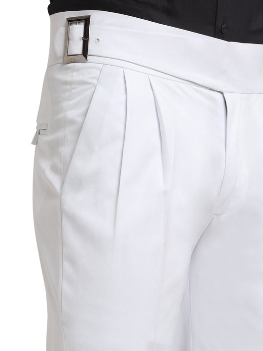 Italian Style Formal Gurkha Pant-White