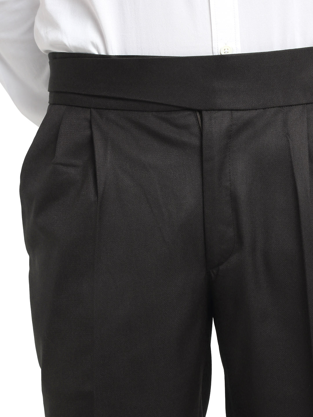 Italian Style Formal Gurkha Pant-DarkBrown