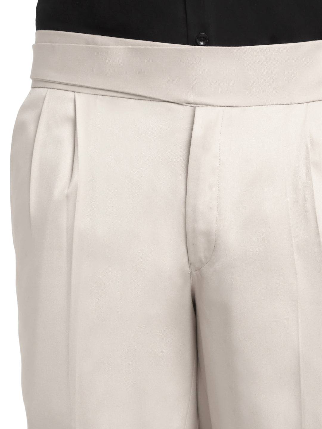 Italian Style Formal Gurkha Pant-Cream