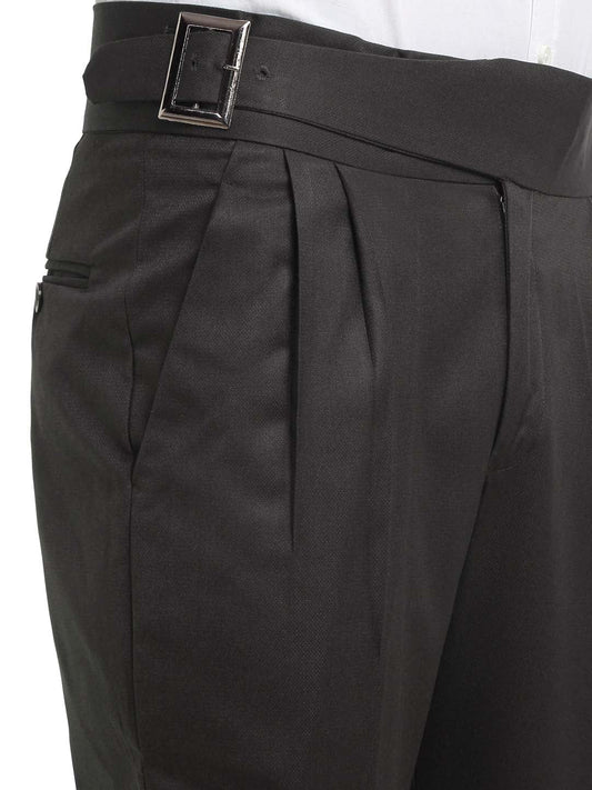 Italian Style Formal Gurkha Pant-DarkBrown