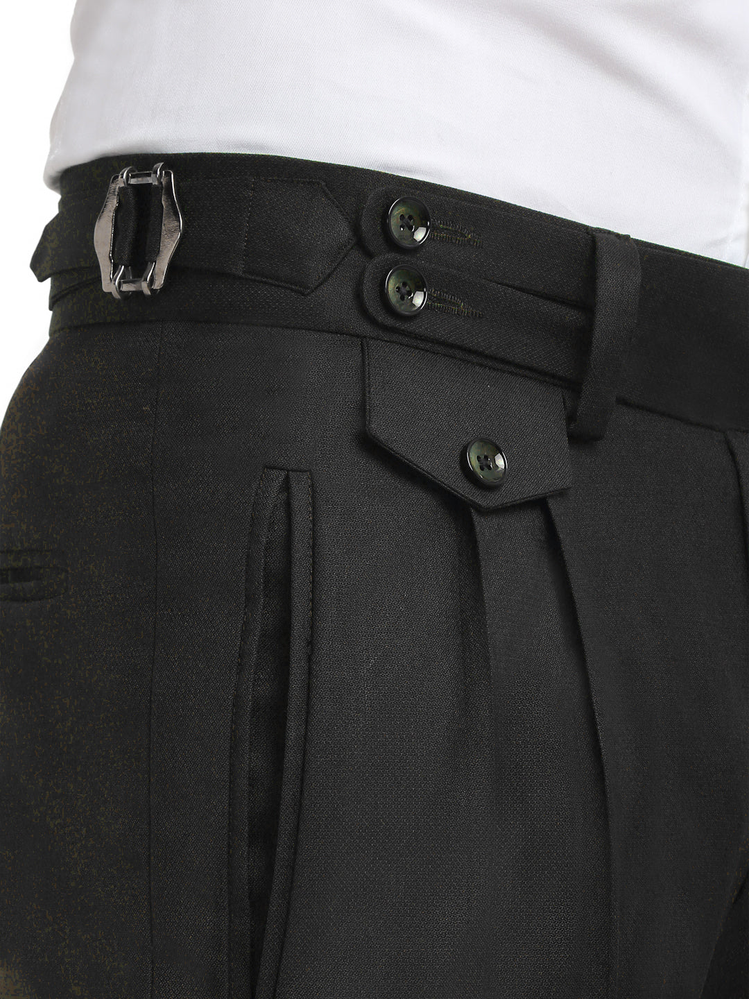 Italian Style Formal Gurkha Pant-Black