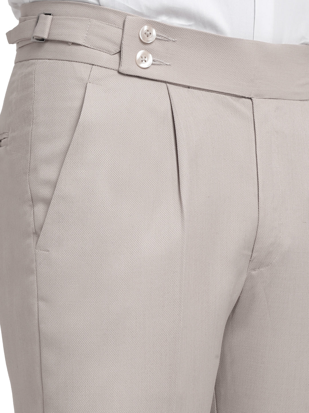 Italian Style Formal Gurkha Pant-Beige