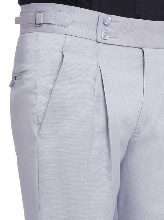 Italian Style Formal Gurkha Pant-Grey