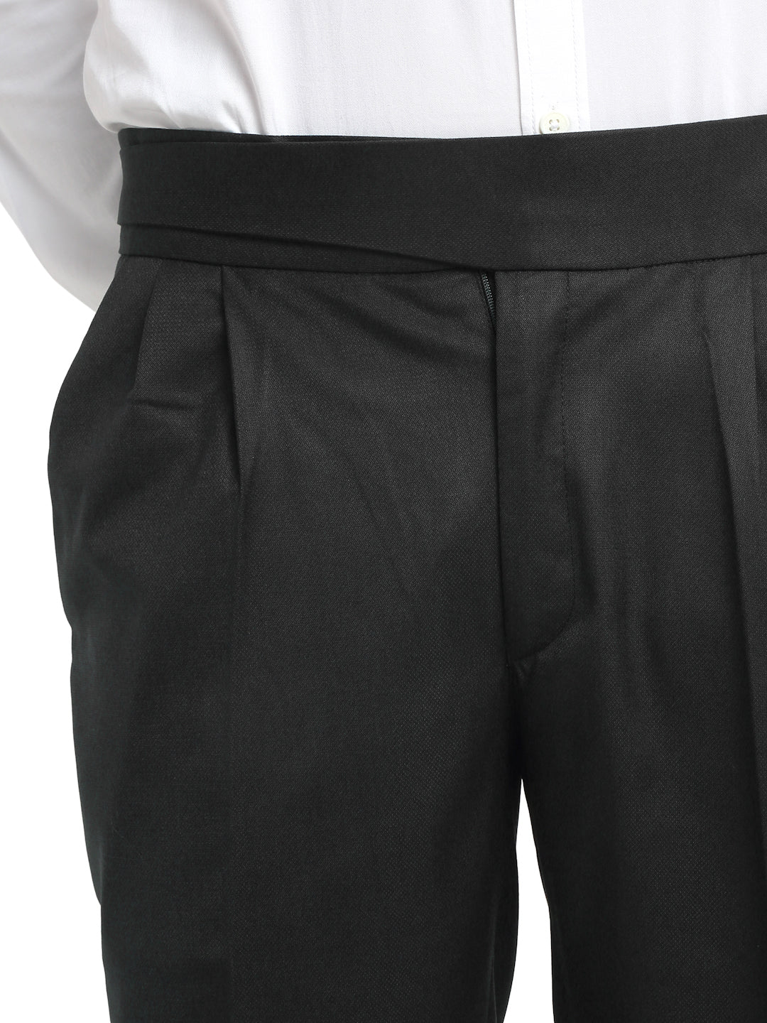 Italian Style Formal Gurkha Pant-Black