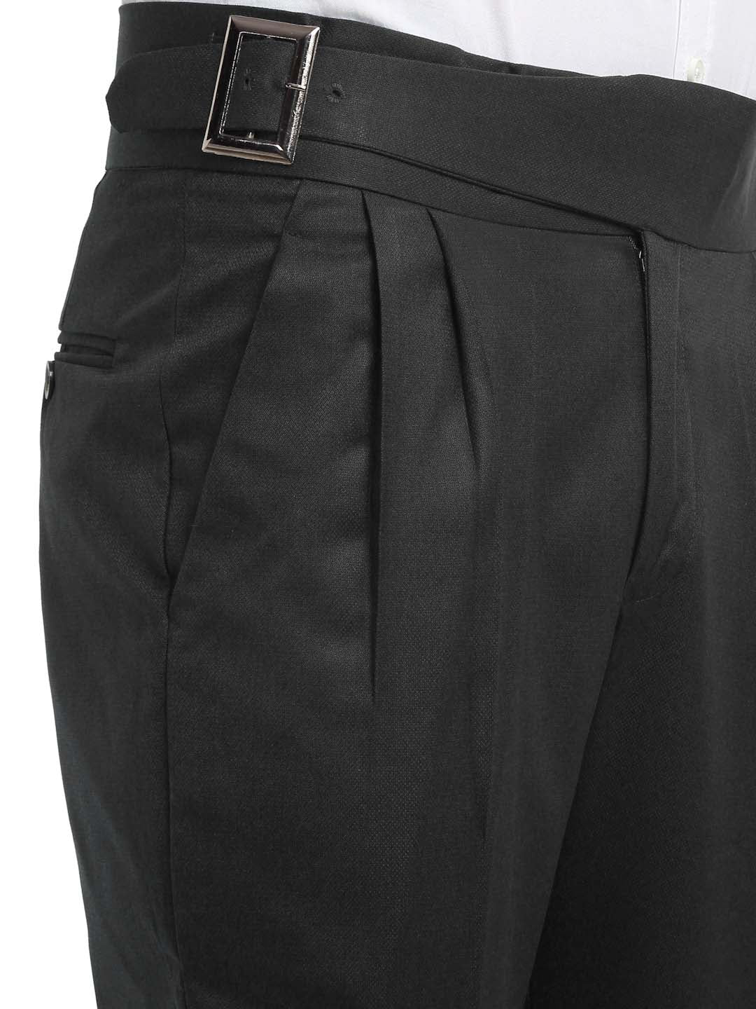 Italian Style Formal Gurkha Pant-Black