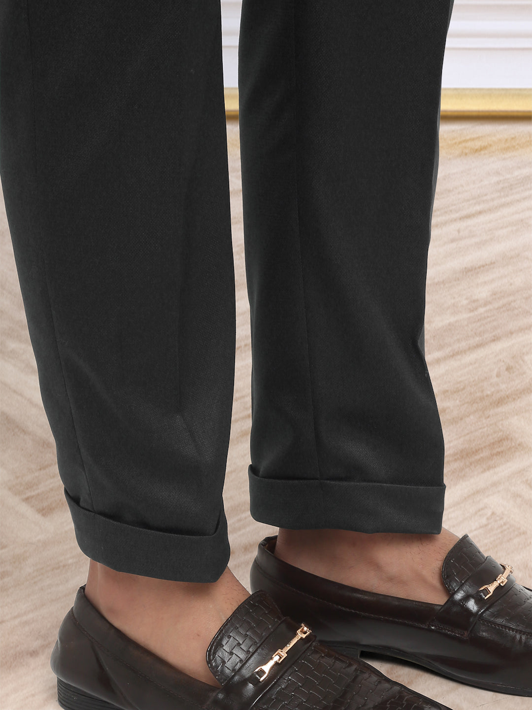 Italian Style Formal Gurkha Pant-Black