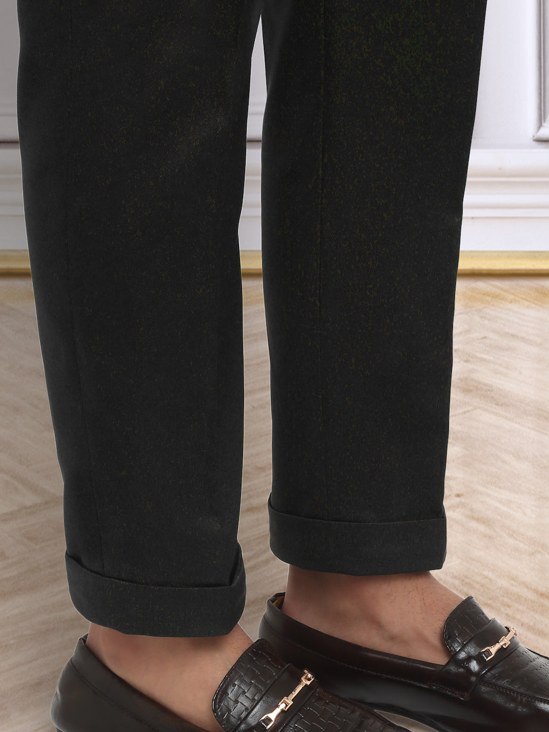 Italian Style Formal Gurkha Pant-Black