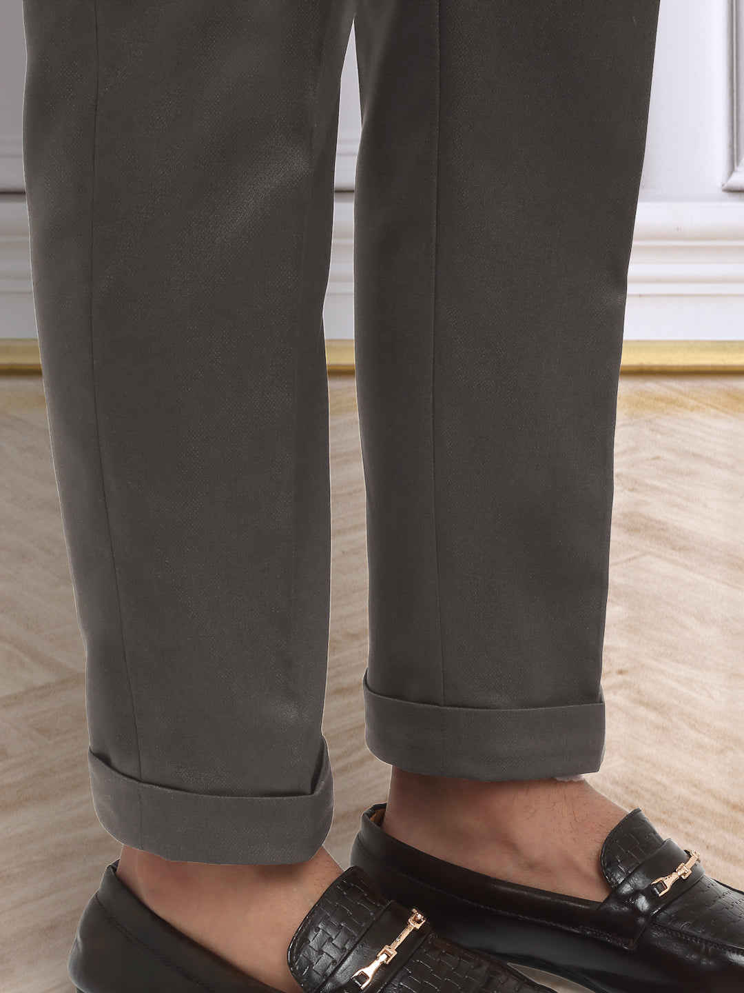 Italian Style Formal Gurkha Pant-Brown