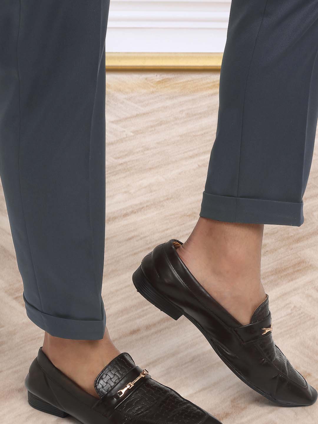 Italian Style Formal Gurkha Pant-LightBlue