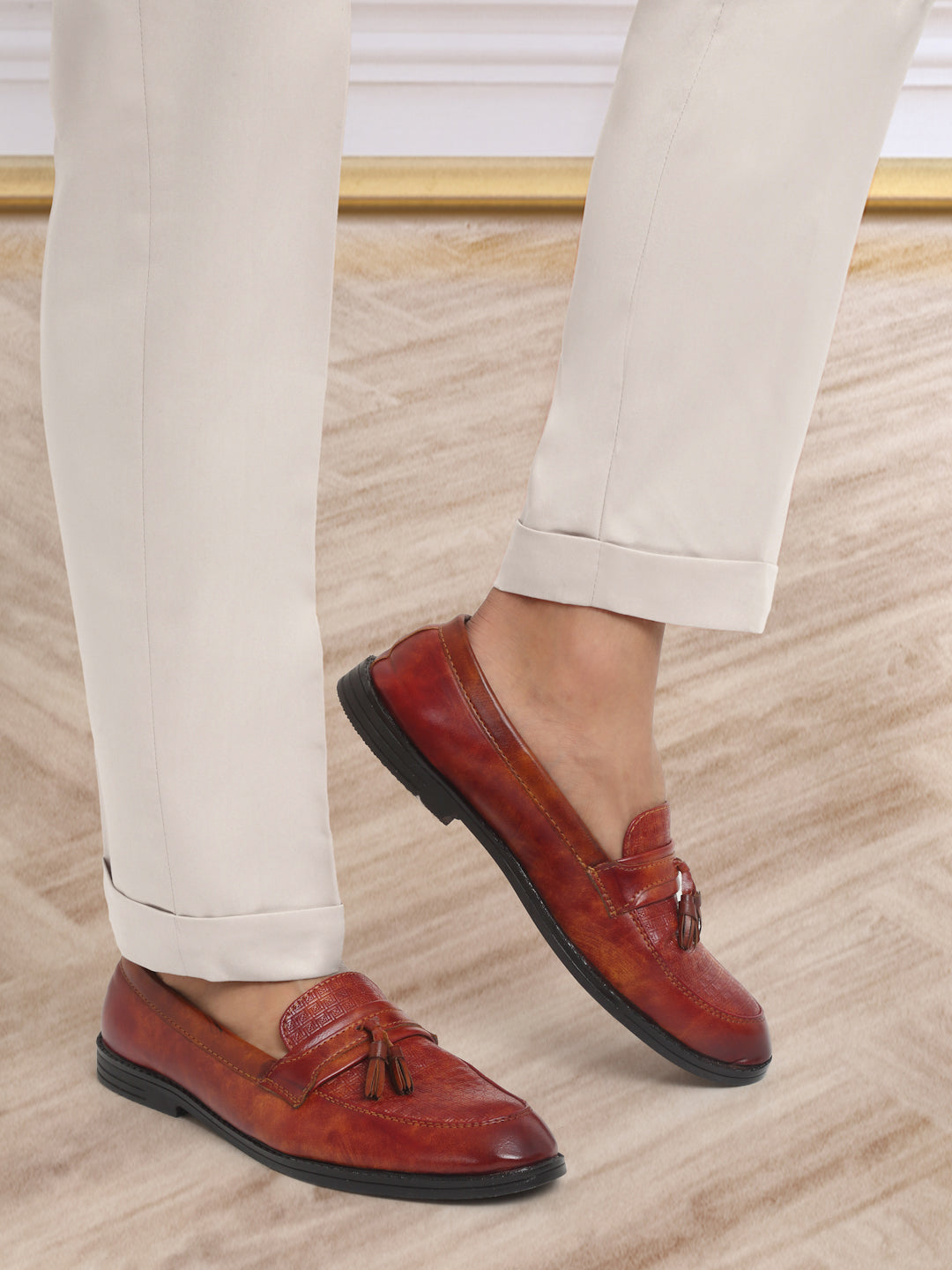 Italian Style Formal Gurkha Pant-Cream