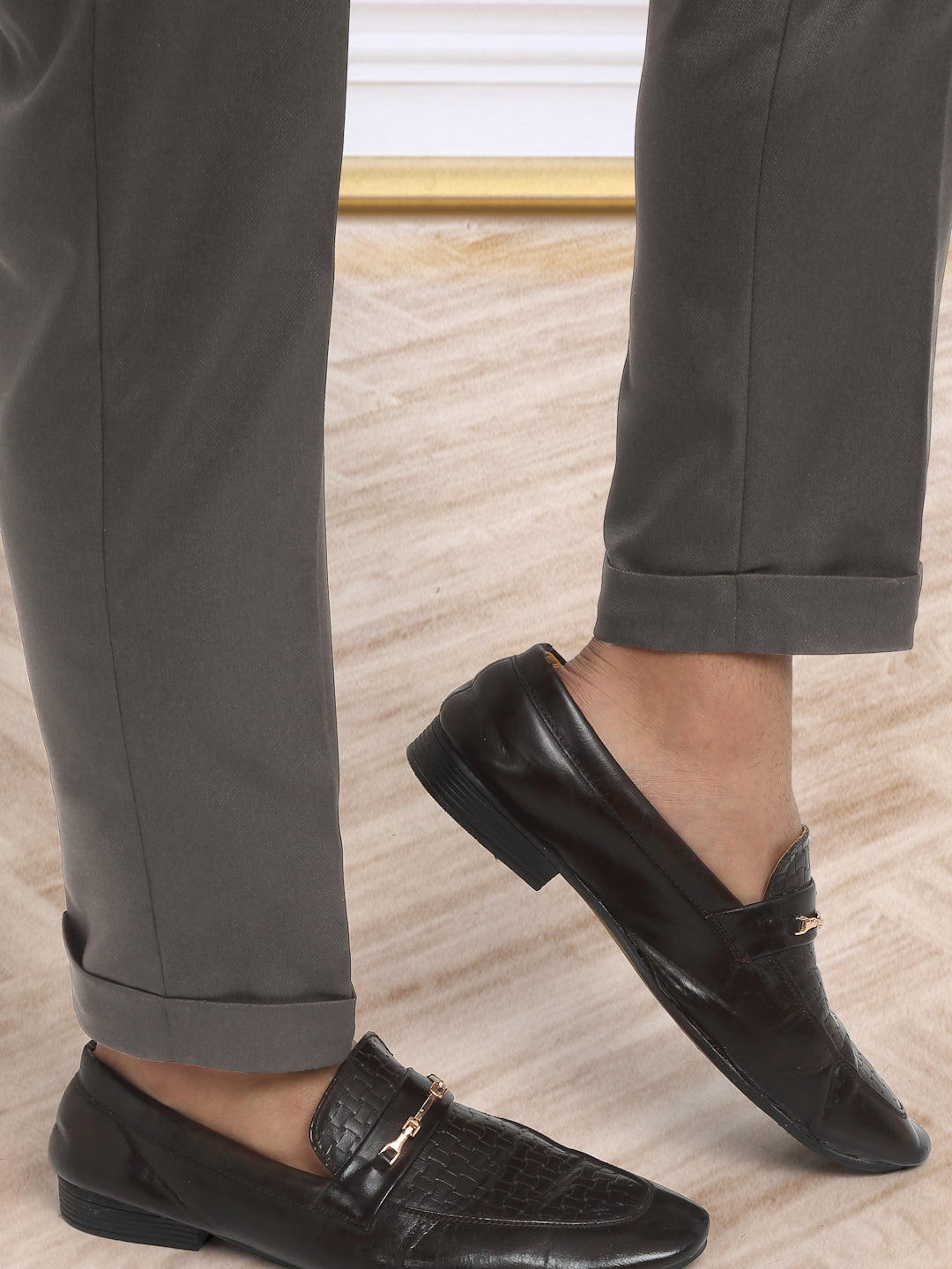 Italian Style Formal Gurkha Pant-Brown